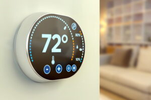 A modern indoor thermostat controlling unit