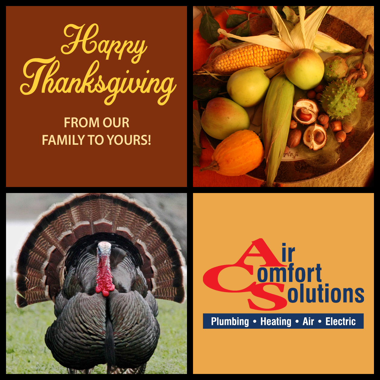 Happy Thanksgiving from Air Comfort Solutions